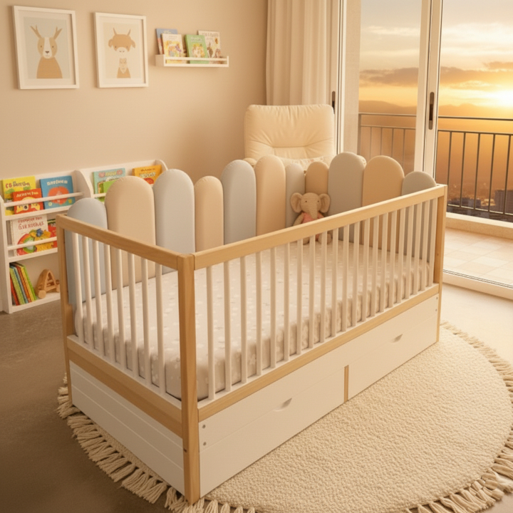 Cuna Tapizada vista 2